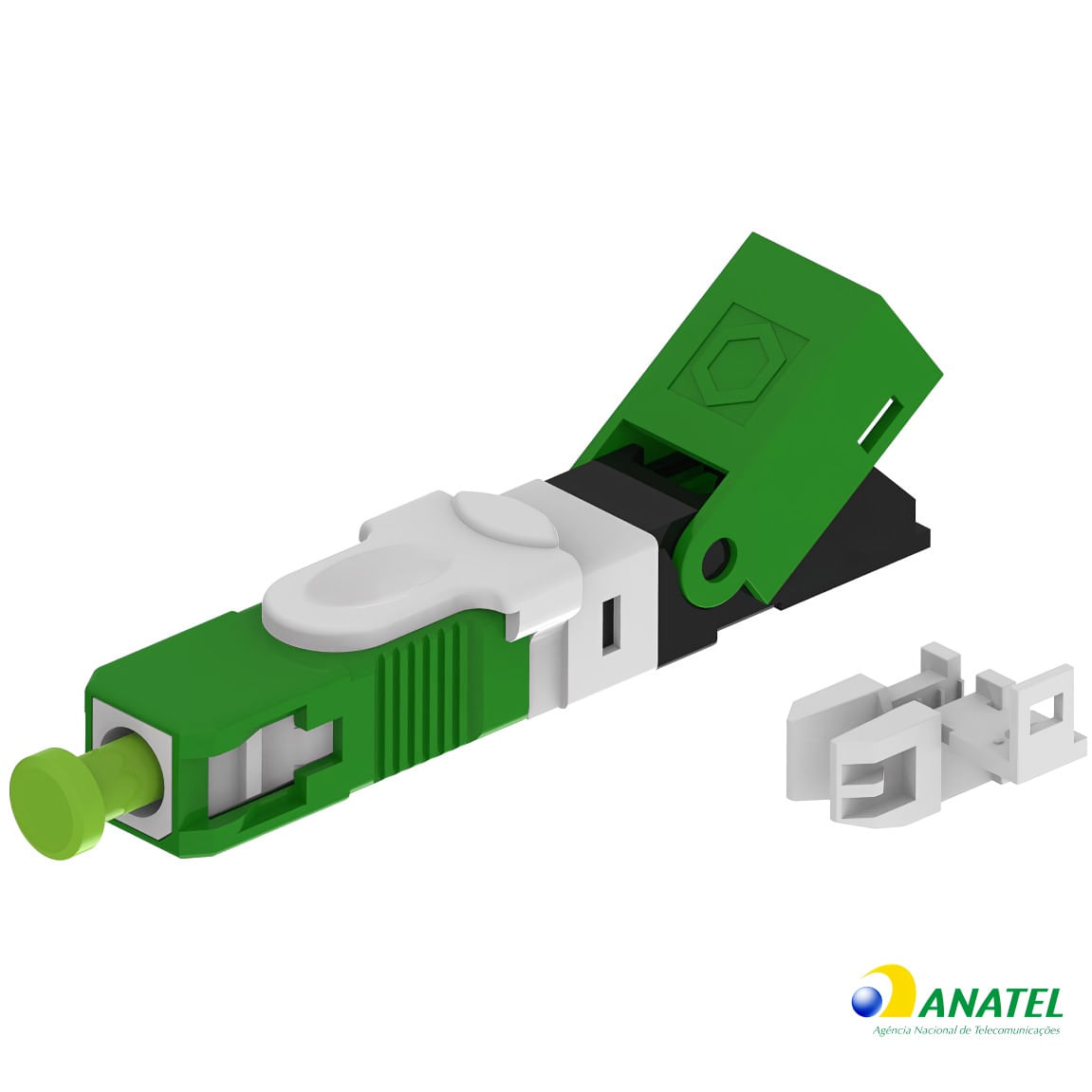 Conector Óptico de Campo SC/APC Reutilizável ONE CLICK